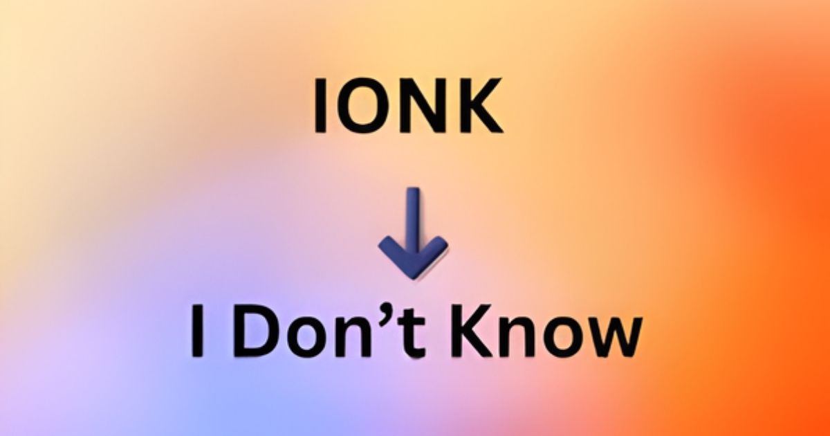 IONK Meaning in Text