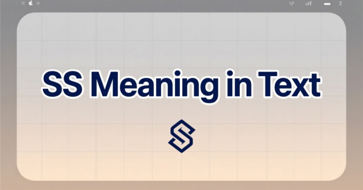 SS Meaning in Text