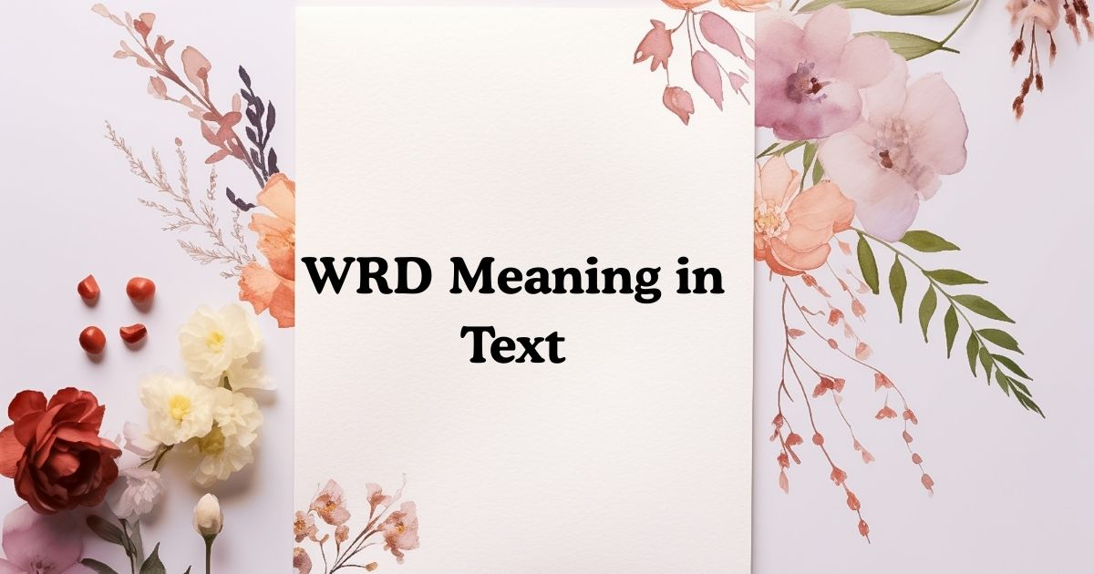 WRD Meaning in Text
